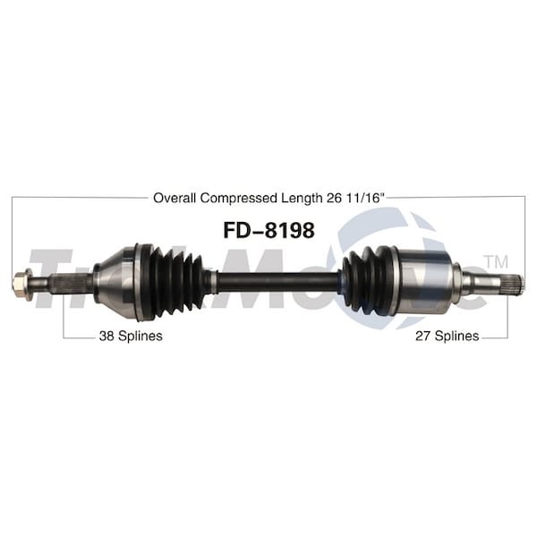 Surtrack Axle Cv Axle Shaft, Fd-8198 FD-8198 - main